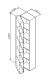 Шкаф Am.pm SPIRIT V2.0 M70ACHL0356DM левый 35 см синий