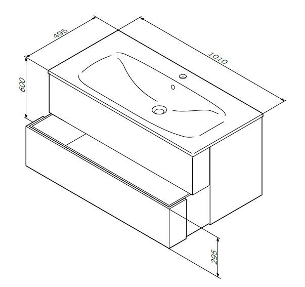 Am.pm SPIRIT V2.0 M70AFHX1002WG тумба под раковину 100 см белый