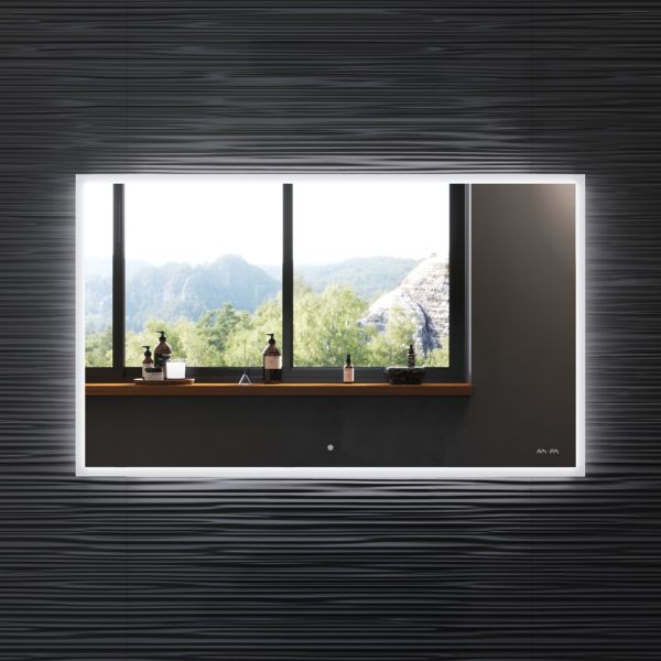 Зеркало Am.pm Gem с LED-подсветкой по периметру 100 см M91AMOX1001WG