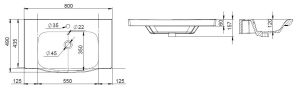 Раковина Am.Pm Like M80WCC0802WG 80 см
