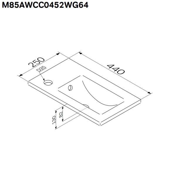 Раковина AM.PM X-Joy 45 R M85AWCC0452WG64 Белая Раковина AM.PM X-Joy 45 R M85AWCC0452WG64 Белая