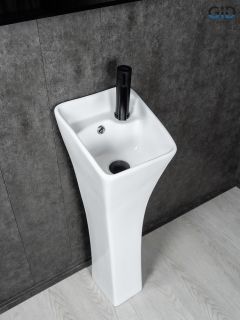 Раковина Gid M9012 81101 накладная белая 30x33x89 Раковина Gid M9012 81101 накладная белая 30x33x89