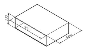 Полка Am.pm Gem M90OHX0600NF под тумбу 60 см
