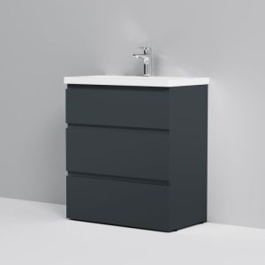 Am.pm Gem S M91FSX0602GM тумба под раковину 60 см графит матовый