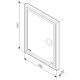 Зеркало Am.Pm Gem M91AMOX0553WG с LED-подсветкой часами и косметическим зеркалом 55 см