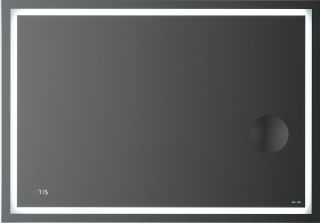 Зеркало Am.Pm Gem M91AMOX1003WG с LED-подсветкой и часами  100 см