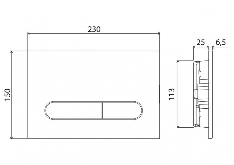 Комплект 4 в 1 BelBagno CZR-6601-TH-TOR/CZR2316SC/BB002-80/BB005-PR-CHROME унитаз подвесной Cezares STYLUS-TOR CZR-6601-TH-TOR с сиденьем CZR-2316-SC система инсталляции для унитазов BB002-80  с кнопкой смыва BB005-PR-CH
