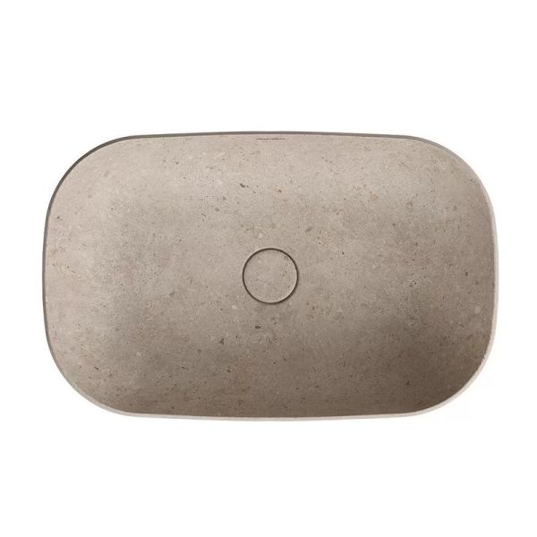 Раковина накладная Kerama Marazzi Magica MA.wb.65\STB 65 см бежевый камень