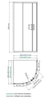 Душевой уголок WasserKRAFT Dill 61S01 Душевой уголок WasserKRAFT Dill 61S01