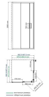 Душевой уголок Wasserkraft Dill 61S03 Душевой уголок Wasserkraft Dill 61S03