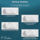 Ванна чугунная Delice Malibu DLR230608R 170x70 с отверстиями под ручки