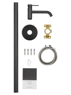 Напольный смеситель для раковины Wonzon & Woghand Stick WW-88649905-BGM тёмный графит
