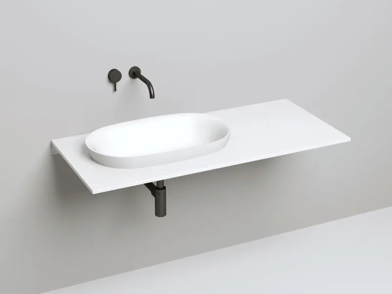 Полувстраиваемая раковина Salini Marea 01 S-Stone 1802201M 65см белый матовый Полувстраиваемая раковина Salini Marea 01 S-Stone 1802201M 65см белый матовый