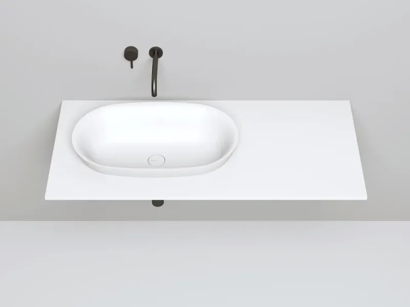 Полувстраиваемая раковина Salini Marea 01 S-Stone 1802201MRH 65см RAL снаружи Полувстраиваемая раковина Salini Marea 01 S-Stone 1802201MRH 65см RAL снаружи