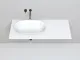 Полувстраиваемая раковина Salini Marea 01 S-Stone 1802201MRF 65см RAL полностью Полувстраиваемая раковина Salini Marea 01 S-Stone 1802201MRF 65см RAL полностью