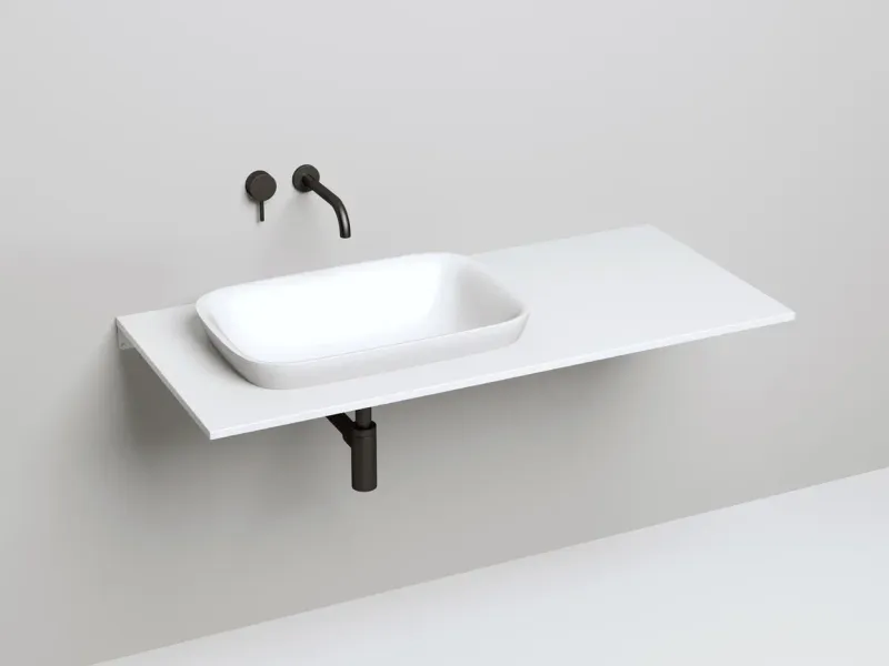Полувстраиваемая раковина Salini Marea 02 S-Stone 1802202MRH 60см RAL снаружи Полувстраиваемая раковина Salini Marea 02 S-Stone 1802202MRH 60см RAL снаружи