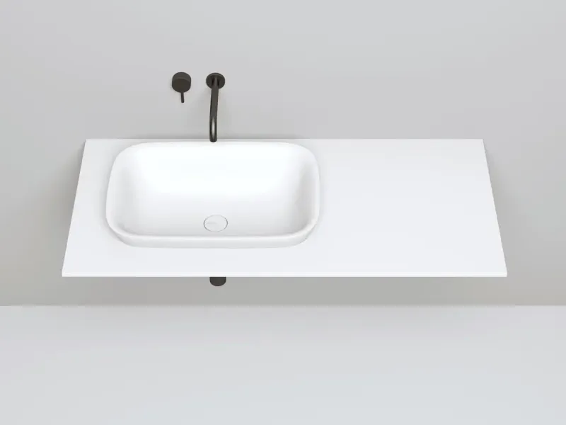 Полувстраиваемая раковина Salini Marea 02 S-Stone 1802202M 60см белый матовый Полувстраиваемая раковина Salini Marea 02 S-Stone 1802202M 60см белый матовый