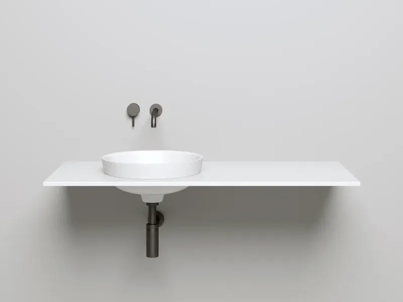 Полувстраиваемая раковина Salini Marea 03 S-Stone 1802203M 42см белый матовый Полувстраиваемая раковина Salini Marea 03 S-Stone 1802203M 42см белый матовый