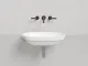 Полувстраиваемая раковина Salini Marea 01 S-Stone 1802201M 65см белый матовый Полувстраиваемая раковина Salini Marea 01 S-Stone 1802201M 65см белый матовый