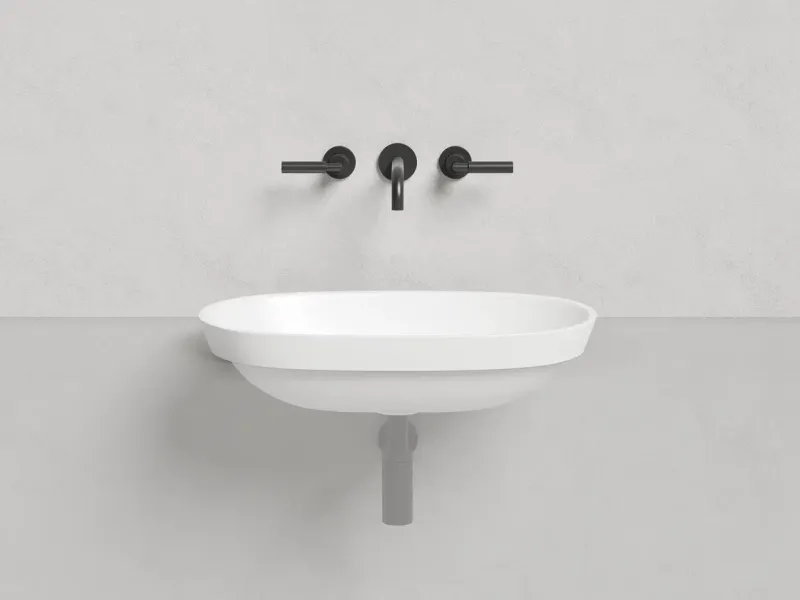 Полувстраиваемая раковина Salini Marea 01 S-Stone 1802201MRH 65см RAL снаружи Полувстраиваемая раковина Salini Marea 01 S-Stone 1802201MRH 65см RAL снаружи