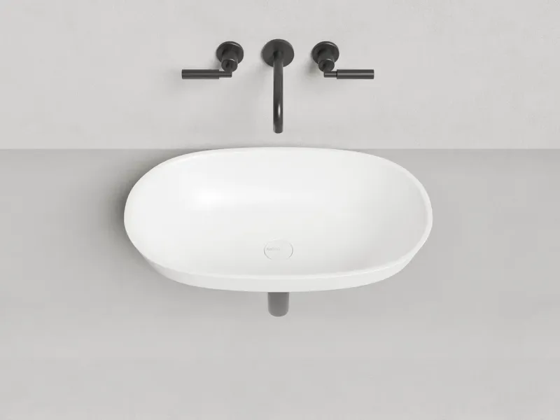 Полувстраиваемая раковина Salini Marea 01 S-Stone 1802201MRF 65см RAL полностью Полувстраиваемая раковина Salini Marea 01 S-Stone 1802201MRF 65см RAL полностью