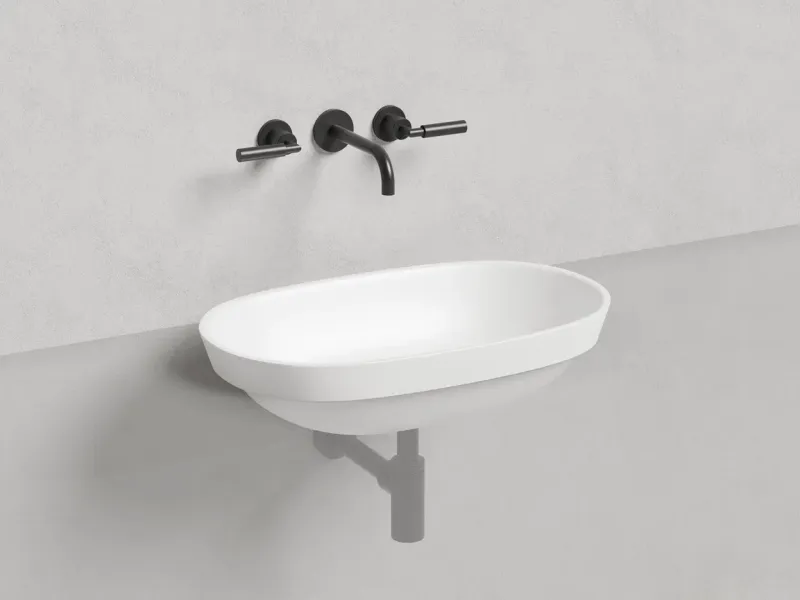 Полувстраиваемая раковина Salini Marea 01 S-Stone 1802201MRF 65см RAL полностью Полувстраиваемая раковина Salini Marea 01 S-Stone 1802201MRF 65см RAL полностью