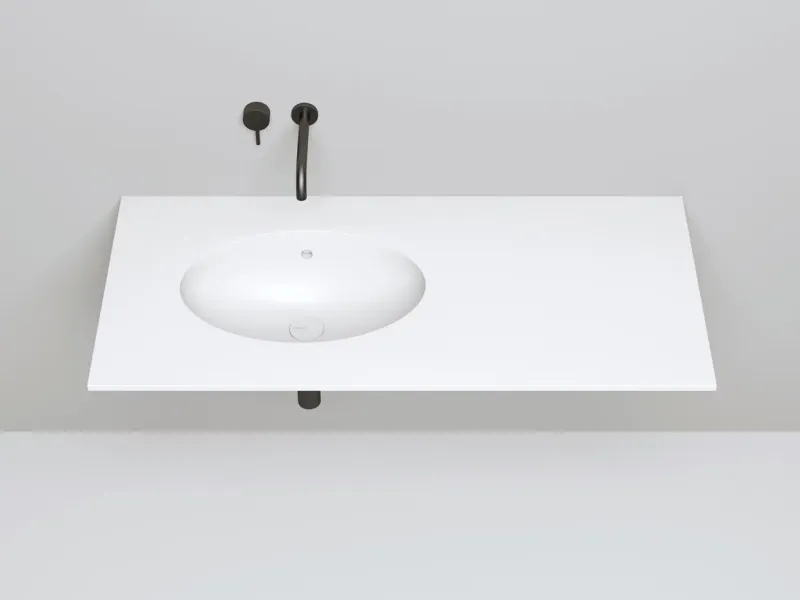 Встраиваемая раковина Salini Marea 12 S-Sense 1101109G 55см белый глянцевый Встраиваемая раковина Salini Marea 12 S-Sense 1101109G 55см белый глянцевый