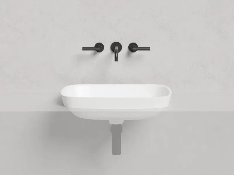 Полувстраиваемая раковина Salini Marea 02 S-Stone 1802202MRH 60см RAL снаружи Полувстраиваемая раковина Salini Marea 02 S-Stone 1802202MRH 60см RAL снаружи