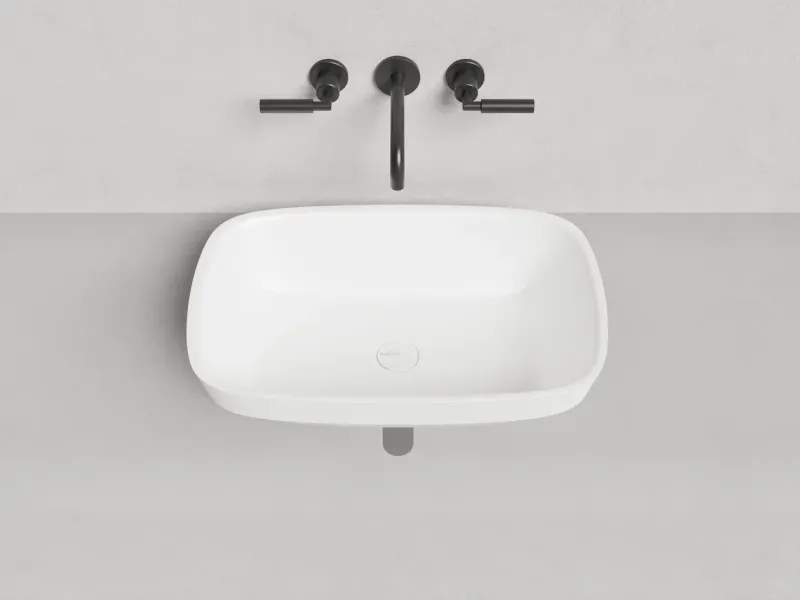 Полувстраиваемая раковина Salini Marea 02 S-Stone 1802202MRH 60см RAL снаружи Полувстраиваемая раковина Salini Marea 02 S-Stone 1802202MRH 60см RAL снаружи