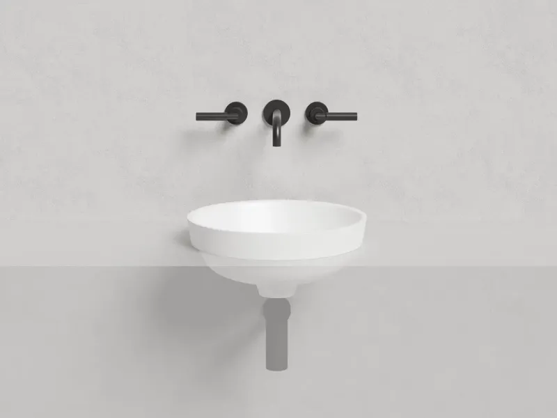 Полувстраиваемая раковина Salini Marea 03 S-Stone 1802203MRH 42см RAL снаружи Полувстраиваемая раковина Salini Marea 03 S-Stone 1802203MRH 42см RAL снаружи