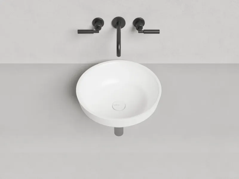 Полувстраиваемая раковина Salini Marea 03 S-Stone 1802203MRH 42см RAL снаружи Полувстраиваемая раковина Salini Marea 03 S-Stone 1802203MRH 42см RAL снаружи