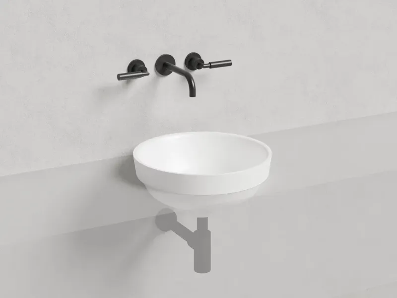 Полувстраиваемая раковина Salini Marea 03 S-Stone 1802203MRH 42см RAL снаружи Полувстраиваемая раковина Salini Marea 03 S-Stone 1802203MRH 42см RAL снаружи