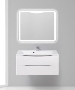 Тумба под раковину BelBagno подвесная 100x53см Bianco Opaco MARINO-1000-2C-SO-BO-P