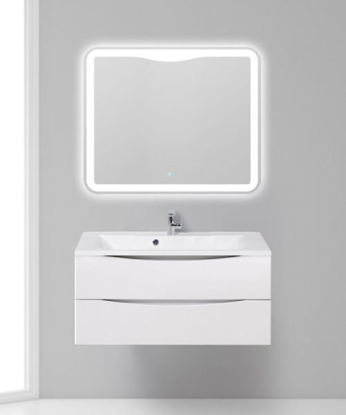 Тумба под раковину BelBagno подвесная 100x53см Bianco Opaco MARINO-1000-2C-SO-BO-P