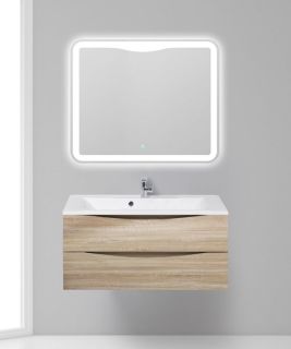 Тумба под раковину BelBagno подвесная 100x53см Rovere Bianco MARINO-1000-2C-SO-WO-P