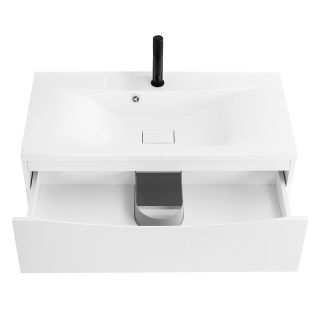 База под раковину BelBagno подвесная с двумя выкатными ящиками, Bianco Opaco, 1100x450x500, MARINO-1100-2C-SO-BO-P белый матовый