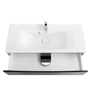 База под раковину BelBagno подвесная с двумя выкатными ящиками, Nero Lucido, 1100x450x500, MARINO-1100-2C-SO-NL-P черный глянцевый