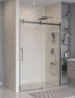 Душевая дверь BelBagno MARINO-2-BF-1-150-C-GM оружейная сталь