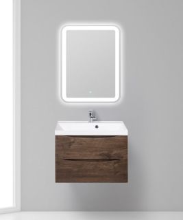 Тумба под раковину BelBagno подвесная 70x55см Rovere Moro MARINO-700-2C-SO-RW-P