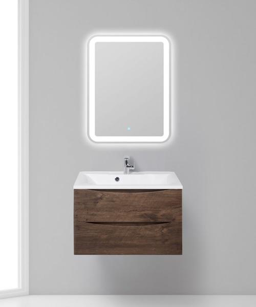 Тумба под раковину BelBagno подвесная 75x53см Rovere Moro MARINO-750-2C-SO-RW-P