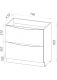 Тумба под раковину BelBagno напольная 80x85см Bianco Lucido MARINO-800-2C-PIA-BL-P