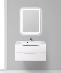Тумба под раковину BelBagno подвесная 90x53см Bianco Lucido MARINO-900-2C-SO-BL-P