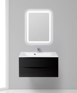 Тумба под раковину BelBagno подвесная 90x53см Nero Lucido MARINO-900-2C-SO-NL-P