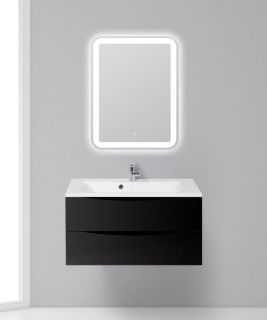 Тумба под раковину BelBagno подвесная 90x53см Nero Lucido MARINO-900-2C-SO-NL-P