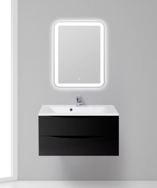 Тумба под раковину BelBagno подвесная 90x53см Nero Lucido MARINO-900-2C-SO-NL-P