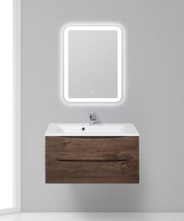 Тумба под раковину BelBagno подвесная 90x53см Rovere Moro MARINO-900-2C-SO-RW-P