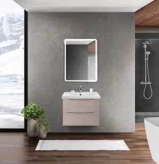 База под раковину BelBagno подвесная с двумя выкатными ящиками, Rovere Grigio, 564x440x500, MARINO-CER-600-2C-SO-RG-P дуб серый