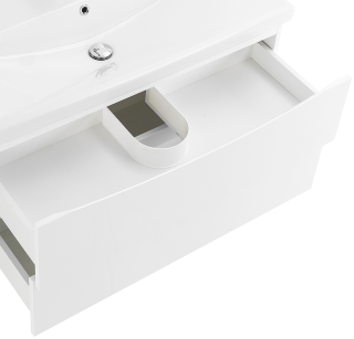 База под раковину BelBagno подвесная с двумя выкатными ящиками, Bianco Opaco, 996x390x500, MARINO-CER-MINI-1000-2C-SO-BO-P белый матовый