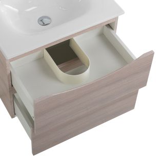 База под раковину BelBagno подвесная с двумя выкатными ящиками, Rovere Grigio, 496x390x500, MARINO-CER-MINI-500-2C-SO-RG-P дуб серый