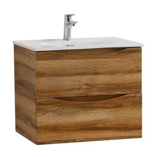 База под раковину BelBagno подвесная с двумя выкатными ящиками, Rovere Rustico, 496x390x500, MARINO-CER-MINI-500-2C-SO-RR-P дуб рустикальный